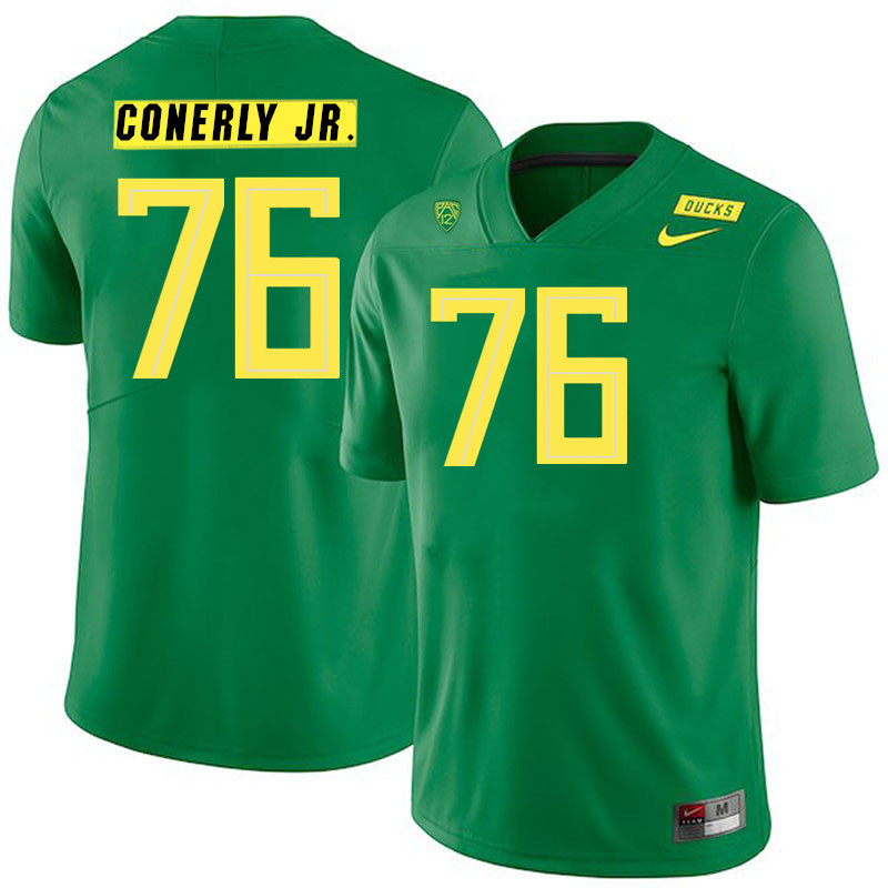 Men #76 Josh Conerly Jr. Oregon Ducks College Football Jerseys Stitched Sale-Green